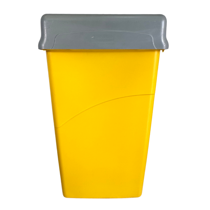 [962251] BASURERO OSCILANTE SLIM JIM AMARILLO RUBBERMAID