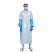 MANDIL 100% PVC TRABAJO PESADO BLANCO