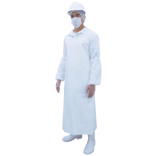 MANDIL SUPER TUFF BLANCO C/BROCHE