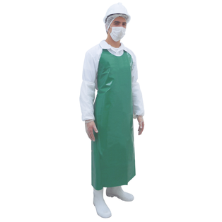 MANDIL SUPER TUFF VERDE C/BROCHE
