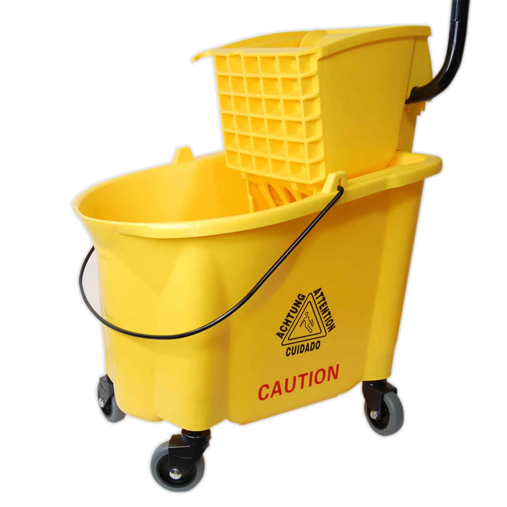 [A00010] CARRITO EXPRIMIDOR 36 LT AMARILLO SICLEAN